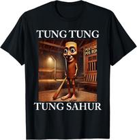 Tung Tung Tung Sahur Italian Brainrot Meme Funny T-Shirt Mens Womens Tees Top unisex T-Shirt Mens Womens Tees Top 3XL