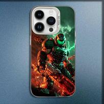 Game D-Doom Dark Ages Phone Case For iPhone 16,15,14,13,12,11,Mini,Pro,E,MAX White Candy Matte Shockproof Cover iPhone15promax