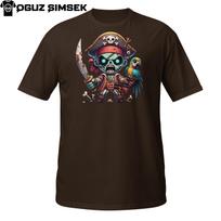 Funny Zombie Pirate Shirt – Cute Halloween Undead Pirate with Parrot S