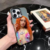 Ice S-Spice Rapper  Phone Case For iPhone 17,16,15,14,13,12,11 Plus,Pro Max,XS,Colored Silver Plated Inside Cover iPhone15promax