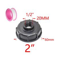 Farm IBC Tank Adapter 1/2  3/4  1  Thread Irrigation Valve Replacement Valve Garden Water Connectors Drain Couple