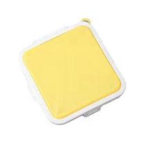 Sandwich Toast Bento Box Portable Reusable Silicone Sandwich Bread Storage Box Environmentally Friendly Lunch Food Container geltona
