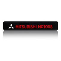 For Mitsubishi Lancer 7 8 I200 Pajero Montero Sport Outlander ASX Mirage Eclipse Car Front Grille Sticker Badge Head Grill R LINE Emblem LED Light balta