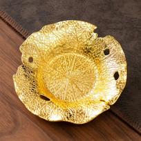 Chinese Style Retro Metal Coaster Exquisite Elegant Cup Holder Heat Resistant Golden Insulation Pad Home Decoration