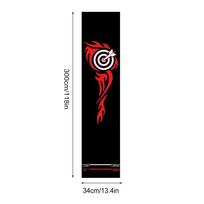 Dart Mat Non Slip Darts Mat Checkouts with Throw Lines Heavy Duty Dart Points and Flooring Protector for Game Room Office Sports