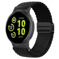 20mm 22mm Nylon Strap for Garmin Garmin Forerunner 55 165 265 965 255 Active 5/Vivomove Trend/Venu 3/2 Magnetic Braided Bracelet Garmin 165-55 juoda