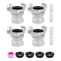 ABBY-4 Sets 3/4Inch NPT Air Hose Fitting Female, Universal Coupling Chicago Fitting, Carbon Steel Durable Easy Install sidabras