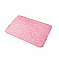 Home Pebble Embossed Door Mat Bathroom Simple Style Water-absorbing Foot Mat Household Absorbent Mat 30*40*2cm Bathmats Rugs rožinė