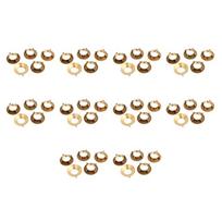 ABBY-50 Pcs Gold Tone Brass 1/2 Inch PT Threaded Household Water Tap Faucet Nuts