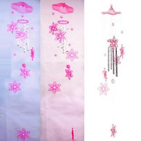 1Pcs Metal Cute Lucky Wind Chimes Bells Hanging Ornaments Creative Metal Tubes Bell Wind Chimes Garden Home Decorations