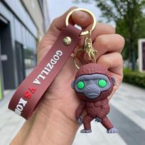 Anime King Kong VS Godzilla Keychains King Kong Godzilla PVC Action Figures Model Bag Pendent Collection Toys Kids Fans Gift <8cm