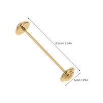 Stainless Steel Chopstick Rest Gold Finish Minimalist Barbell Shaped Utensil Holder for Kitchen Table Decoration Spoon Fork Rest