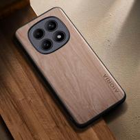 For POCO M8 M7 M6 M4 M3 Pro M5S Case Capa Funda New Fashion Wooden Pattern Pu Leather Cover for Poco M8 Pro 5g Case Coque POCO M8 Pro 5G smėlis