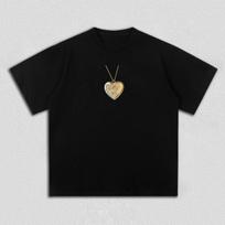 Madison Beer Minimalist Locket Pendant Graphic T-Shirt Casual Cotton Pop Music Fan Merch Streetwear Top S įvairiaspalvis