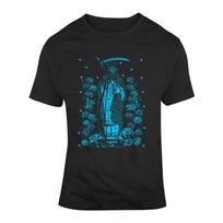 Day Of The Dead Saint Of Death Grim Reaper Mexican Culture T Shirt S įvairiaspalvis