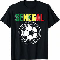 Senegal Soccer Lovers Jersey Proud Senegalese Football Fans T-Shirt S įvairiaspalvis