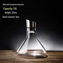 YiCeng Crystal Glass U-Shaped Red Wine Decanter with Handle, 1.6L