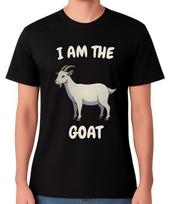 I Am The Goat T-Shirt Funny Greatest Of All Time Pun Unisex Tee S įvairiaspalvis