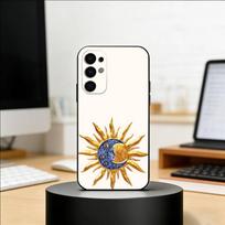 Sun Moon Phone Case For Samsung S25,S24,S21,S22,S23,S30,Ultra,S20,Plus,Fe,Soft Silicone Black Cover Samsung S20ULTRA5G