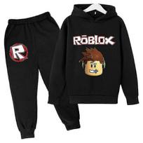 Roblox Vaikams Berniukams Mergaitėms Ilgomis Rankovėmis Sportinio Kostiumo Komplektas Džemperis Džemperis Puloveris Viršūnės Kelnės Apranga -HD 160