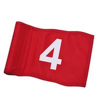 Driving Range Putting Green Flags 420D Nylon Numbered Golf Flag Golf Course Flags  Training Course 4