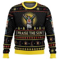 Dark Souls Praise The Sun Ugly Christmas Sweater Gift Santa Claus Pullover Men 3d Sweatshirt And Top Autumn And Winter Clothi L