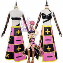 Trish Una Cosplay Kostiumas Rožiniai Plaukai Anime Jojo Keisti Akmens Vandenyno Nuotykiai Trish Cicciolina Apatiniai Suknelė Karoliai Vienodas S