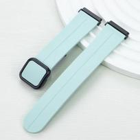 Silicone Strap for Fitbit Versa 4 3 2 1 Versa Lite Magnetic Buckle soft Sport Watch band for fitbit sense/sense 2 Bracelet versa 4 3 sense 2 šviesiai žalios spalvos