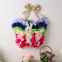 Stunning Tulip Butterfly Wreath In Colorful Design For Festive Mother's Day Celebrations