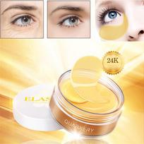 Pack New Crystal 24K Gold Powder Gel Collagen Eye Mask  Sheet Patch auksas