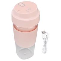 Electric Juicer Cup 300ML 1200mAh Battery USB Charging Handheld Electric Safety Juicer Cup for L(for 6.5-9kg) rožinė