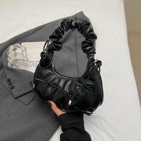 Cute Bow Tie Design Underarm Bags for Women Y2K Korean Fashion Handbags and Purses Pu Leather Shoulder Bag Designer Bag AVE 24x9x17cm juoda