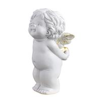 Dervos Imitacijos Gipsas Širdies formos Mažas Angelas Stalo Ornamentas, Stiliaus Charakteris Namų Dekoracija Skulptūra One Size