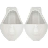 2pcs/set Novelties Party Ceramic Wine Glasses Urinal Shape Toilet Prank Wine Cup Family Friend and Coworker White Elephant Xmas <50ml