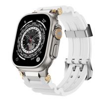 Stainless Steel & Silicone Band for Apple Watch Series S9-S11 42/44/45/46/49MM