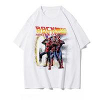 Genuine Spider-Man Across The Universe Joint Printing New Summer T-Shirt Men's and Women's Short Sleeves Top S