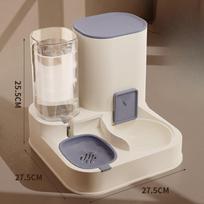 Automatic Pet Feeder and Water Dispenser All-in-One | Cat Dog Food Water Bowl | Smart Pet Drinking Feeding Station blue