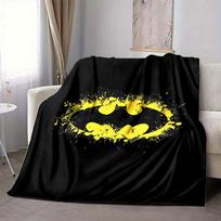 1pc Batman Flannel Throw Blanket Lightweight Soft Warm All Season Blanket for Sofa, Bed, Travel, Camping L1024146 80x120cm
