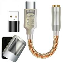 CX31993 Hifi DAC Type C To 3.5Mm Headphone Amplifier Audio Decoder IEM AMP Mobile Phone Adapter With USB Adapter B