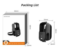 For DJI Osmo Nano Camera Cap Holder Quick Release Sport Hat Clip Fixed Mount Clamp Quick Release For DJI Osmo Nano Accessories