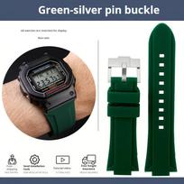 16mm Convex Silicone strap for Casio G-Shock GW-6900 DW5600/5610 GW-B5600 GM-5600 modified rubber silicone watchband accessories 24x16mm width