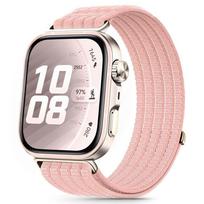 Tech-Protect NYLON Huawei Watch Fit 3 / 4 / 4 Pro / 5 / 5 Pro ŠVIESIAI ROŽINĖ