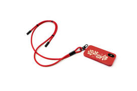 Kabelis Neckband 1.5m 60W Typ-C/Typ-C raudonos spalvos