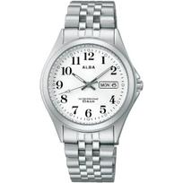 SEIKO ALBA Quartz Wristwatch Analogue Stainless Steel Mens AQGK472
