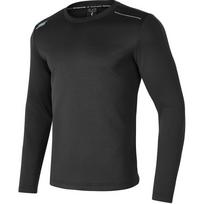 Skechers Basic Sports Series Comfortable Casual Crew Neck Long Sleeve T-Shirt Men Tops Carbon-Black P424M195-0018 XL