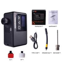 ThinkRider 120 PSI Portable Pocket Bike Electric Air Pump MINI Tire Inflator For Bicycle Digital Gauge Display juoda