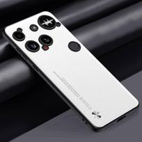 Luxury PU Leather Case For Nothing Phone 3 Back Cover Matte Silicone Shockproof Full Protection Phone Case For Nothing Phone3 5G For Nothing Phone 3 balta