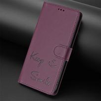 Magnetic Flip Leather Wallet Case for Huawei P20 P30 P40 P50 P60 Mate 60 70 Pura 70, Smile Phone Cover Huawei P20