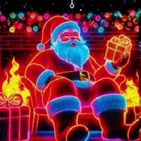 Santa Garage Door Cover 13x6ft UV Fluorescent Holiday Decor Holiday Garage Door Backdrop For Homeowners Party Hosts Family China Mainland