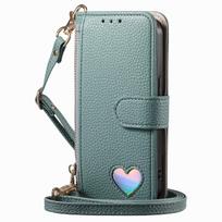 For Samsung Galaxy A37 A36 A35 A32 A26 A25 A17 A16 A15 A14 A13 Wallet Case - Zipper Purse with 3 Card Slots, Kickstand & Strap For Galaxy A06 mėlyna